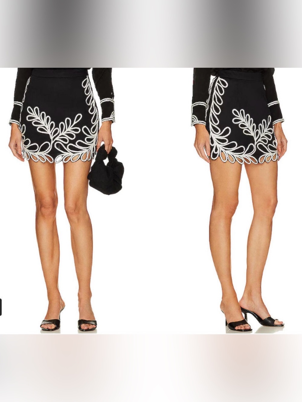 Karina Grimaldi Odile
Embroidered cut out Skirt black size M and Crop Top Size M - Picture 6 of 7